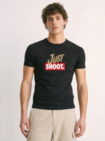 Just Shoot Black T-shirt