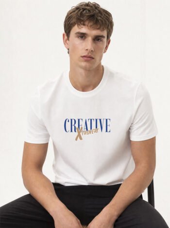 Creative Extrovert White T-shirt